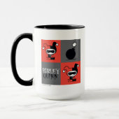 Mug Chibi Harley Quinn Checker Motif (Gauche)