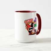 Mug Chibi Harley Quinn & Chibi Joker Coeurs (Devant droit)