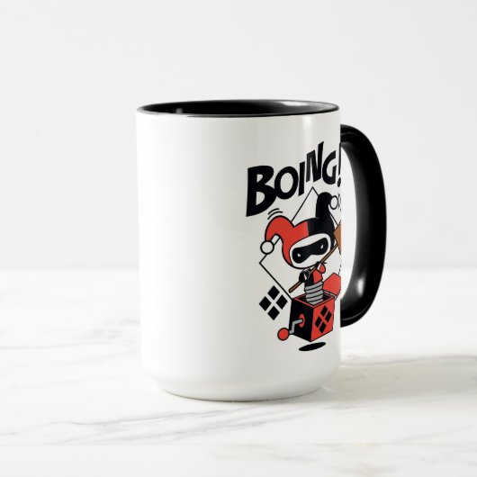 Mug Chibi Harley-Quinn-In-A-Box Avec Marteau (Devant droit)