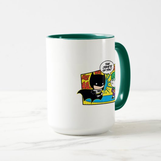Mug Chibi Joker Pranking Chibi Batman (Devant droit)