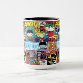 Mug Chibi Justice League Motif de bande dessinée (Centre)