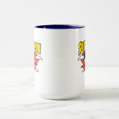 Mug Chibi Superman Polka Dot Shield et nom (Centre)