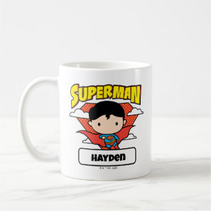Mug Chibi Superman Polka Dot Shield et nom
