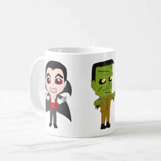 Mug Chibi vampire, monstre et maman (Devant gauche)
