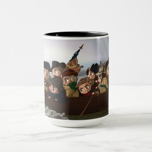 Mug Chibi-Washington croise le Delaware (Centre)