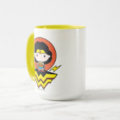 Mug Chibi Wonder Woman avec Pois et logo (Devant gauche)