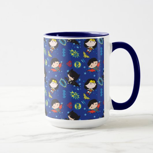 Mug Chibi Wonder Woman, Superman et Batman Motif (Droite)