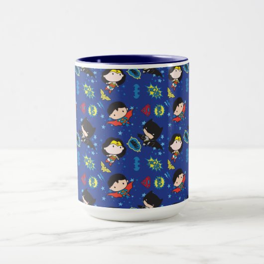 Mug Chibi Wonder Woman, Superman et Batman Motif (Centre)