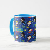 Mug Chibi Wonder Woman, Superman et Batman Motif (Devant gauche)