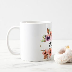 Mug Chic Aquarelle bouchon floral
