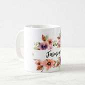 Mug Chic Aquarelle bouchon floral (Devant gauche)