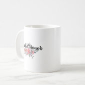 Mug Chic Aquarelle Floral Mariage Maid of Honor (Devant gauche)