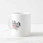 Mug Chic Aquarelle Mariage Floral Mère de la Mariée (Devant gauche)