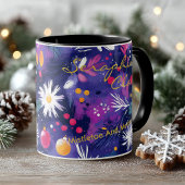Mug Chic Boho Festif personnalisé avec design hive