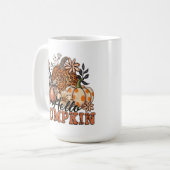 Mug Chic Bonjour Citrouille Automne (Devant gauche)