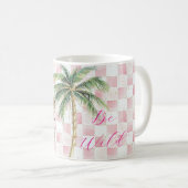 Mug Chic Carré Gold Palm Tree Leopard (Devant droit)