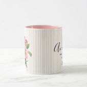 Mug Chic chic chic Bridesmaid à rayures roses (Centre)