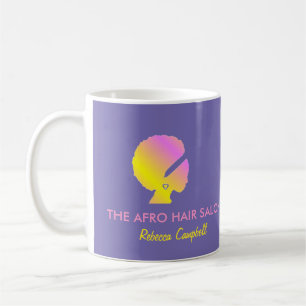 Mug Chic chic coiffure afro bleu
