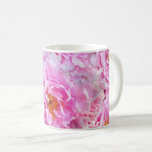 Mug Chic Chic Pink Pastel Peonies roses (Devant droit)