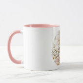 Mug Chic Cream Pink Spring Flowers Easter Egg (Gauche)