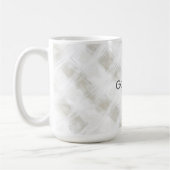 Mug Chic Crème Rayures Blanches (Gauche)
