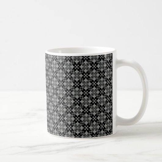 Mug chic élégant, noir et gris (Droite)