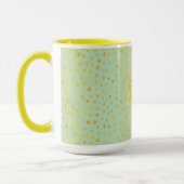 Mug Chic faux or brillant guépard imprimé monogramme (Gauche)