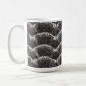Mug Chic Fleur Floral Blanc Noir (Gauche)