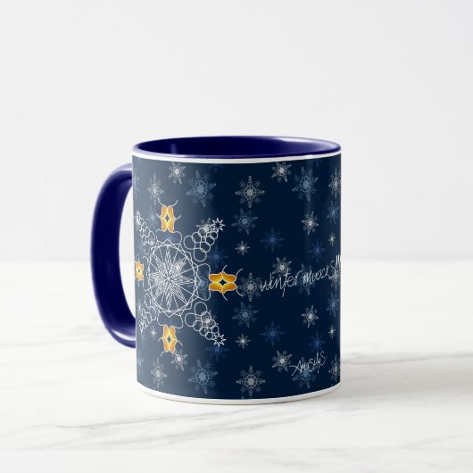 Mug Chic flocon de neige baiser muack d'hiverS! ! ! (Devant gauche)