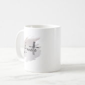 Mug Chic glittery brushstroke personalized (Devant gauche)