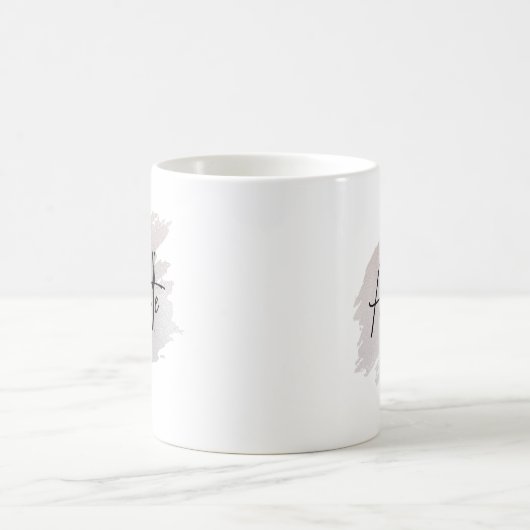 Mug Chic glittery brushstroke personalized (Centre)