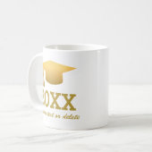 Mug Chic Gold Foil Classe de graduation tendance de 20 (Devant gauche)
