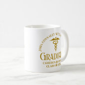 Mug Chic Gold Médicale School Graduate sur mesure (Devant droit)