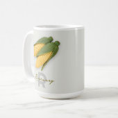 Mug Chic Grand-mère's Garden Moderne Crochet Nom du ma (Devant gauche)