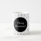 Mug Chic Houndstooth Notes de Musique Joyeux Noël (Centre)