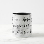 Mug Chic Jane Austen Emma Citation de livre noir gris  (Centre)