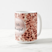 Mug Chic Joli Rose Gold Leopard (Devant droit)