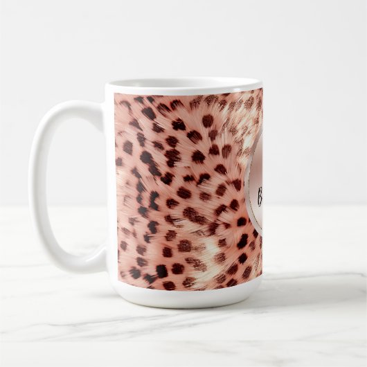 Mug Chic Joli Rose Gold Leopard (Gauche)