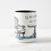 Mug Chic Le Roi Chille Au Café Aesthetic Cafe (Centre)