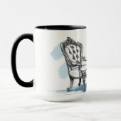Mug Chic Le Roi Chille Au Café Café esthétique (Gauche)