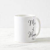 Mug Chic Man of Honor Black Custom Wedding (Devant droit)