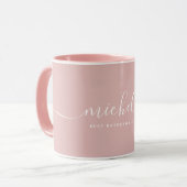 Mug Chic Meilleure femme d'accueil jamais nom personna (Devant gauche)