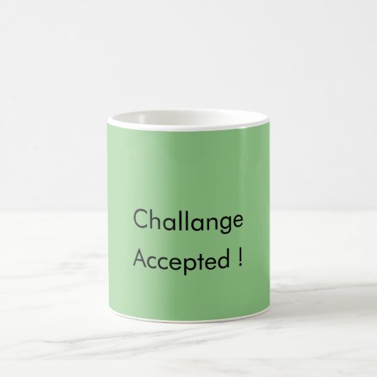 Mug Chic menthe vert mug-challange accepté (Centre)