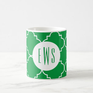 Mug Chic Monogramme de Quatrefoil