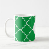 Mug Chic Monogramme de Quatrefoil (Gauche)