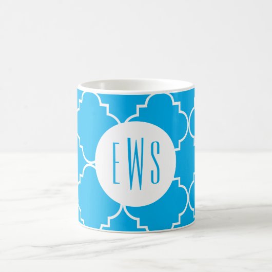 Mug Chic Monogramme de Quatrefoil (Centre)