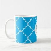 Mug Chic Monogramme de Quatrefoil (Gauche)