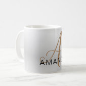 Mug Chic monogramme professionnel plain AJOUTER VOTRE  (Devant gauche)