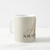 Mug Chic monogramme professionnel plain AJOUTER VOTRE  (Devant gauche)