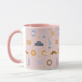 Mug Chic New York City Pattern Blush Pink (Gauche)
